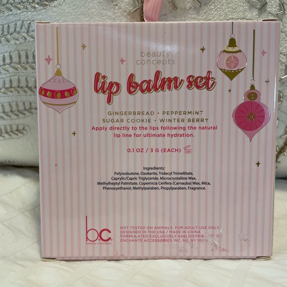 NEW! Cruelty free lip balm set of 4 - Picture 2 of 2